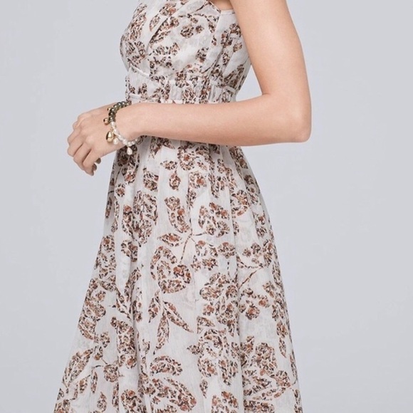 White House Black Market Floral Print Midi Dress - Picture 3 of 8